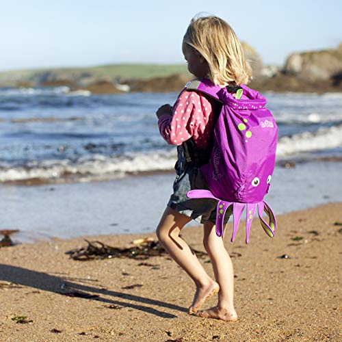 Trunki PaddlePak - Mochila infantil impermeable para piscina y gimnasio, Violeta, 37 x 29 x 17 cm