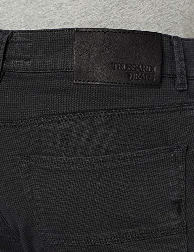 Trussardi Jeans 370 Close Pied De Poule Gabard Vaqueros Straight, Multicolor (Meteorite E295), 42 (Talla del Fabricante: 30) para Hombre