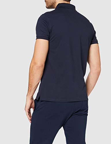 Trussardi Jeans by Trussardi Polo Piquet Stretch Regular Fi, Azul (Navy Blue U290), Medium para Hombre