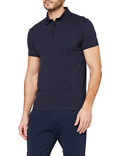 Trussardi Jeans by Trussardi Polo Piquet Stretch Regular Fi, Azul (Navy Blue U290), Medium para Hombre