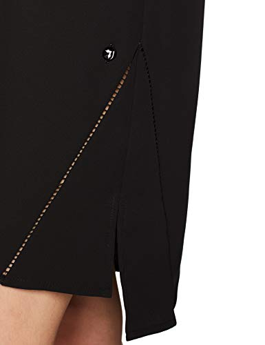 Trussardi Jeans Mini Tunic Regular Fit Dress Technical Crepe Vestido, Negro (K299/Black K299), 38 (Talla del Fabricante: 42) para Mujer