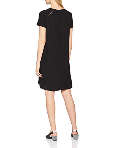 Trussardi Jeans Mini Tunic Regular Fit Dress Technical Crepe Vestido, Negro (K299/Black K299), 40 (Talla del Fabricante: 44) para Mujer