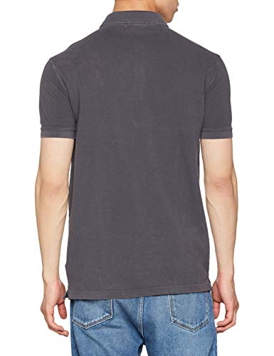 Trussardi Jeans Short Sleeves Polo Shirt Piquet Pure Cotton Regular Fit, Gris (E280/Dark Grey E280), Medium para Hombre