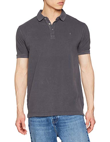 Trussardi Jeans Short Sleeves Polo Shirt Piquet Pure Cotton Regular Fit, Gris (E280/Dark Grey E280), Medium para Hombre