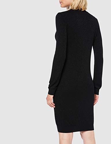 Trussardi Jeans Turtleneck Dress with Lurex Lo Vestido, Negro (Black K299), Small para Mujer
