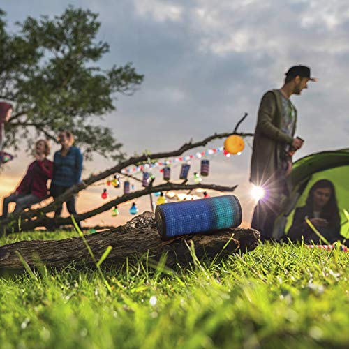Trust Urban Dixxo - Altavoz Portátil de 20 W para Dispositivos con Bluetooth (con Iluminación de Colores), Negro/Multicolor