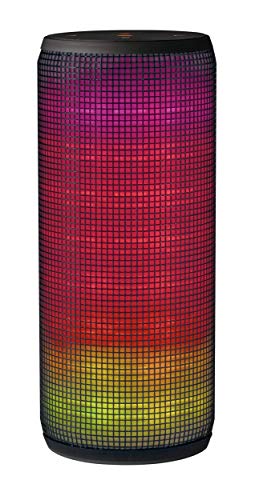 Trust Urban Dixxo - Altavoz Portátil de 20 W para Dispositivos con Bluetooth (con Iluminación de Colores), Negro/Multicolor