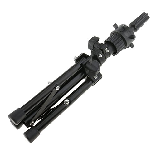 Tubayia - Cabeza de maniquí masculino con cabello y barba, cabezal de entrenamiento con trípode, 100% pelo real