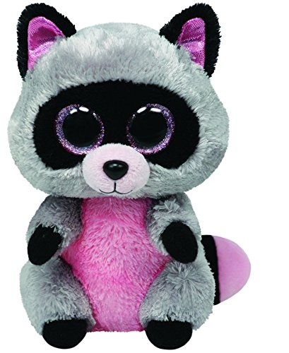 Ty - Peluche Mapache, 15 cm, Color Gris (United Labels 36727TY)