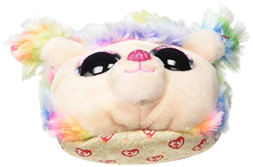 Ty – Zapatillas de Peluche Rainbow el Perro Caniche, (Multicolor), 37 EU