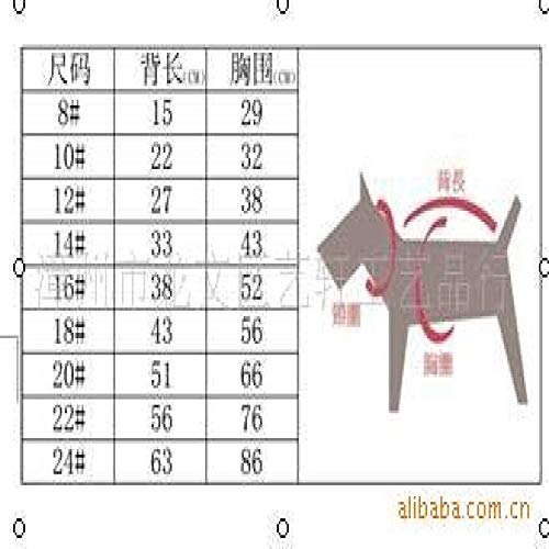 U/A Camiseta de Cuatro Patas de Mezclilla a Rayas para Mascotas Abrigo de Peluche