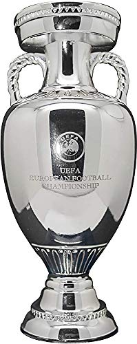UEFA Euro 2020 Trophy Replica 80 mm, Unisex-Adult, Grey, 80mm