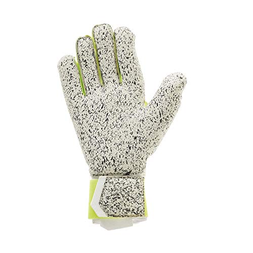 uhlsport Pure Alliance Supergrip+ Guantes de Portero, Hombre, Blanco/Amarillo Fluor/neg, 8.5