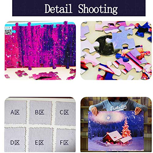 UHvEZ 1000pcs_Children's Rompecabezas de Madera Camino de la ira Mini Rompecabezas, Bellas imágenes, Rompecabezas para Adultos, Regalos para niños 50x75cm