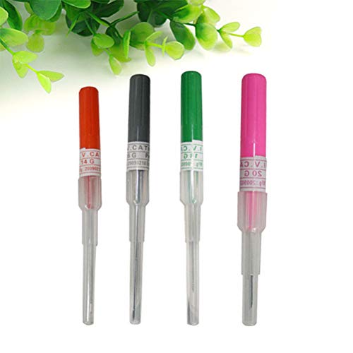 UKCOCO 4 Unidades/Conjunto 14G / 16G / 18G / 20G Agujas Piercing Tattoo Supply Body Pipe Piercing Agujas Tattoo Machine Tool Supply