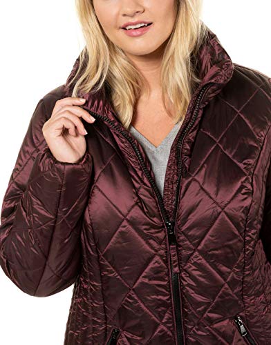 Ulla Popken Nkfritalina SL Dress Camp Chaqueta, Rojo (Beere 83), 52 (Talla del Fabricante: 50+) para Mujer