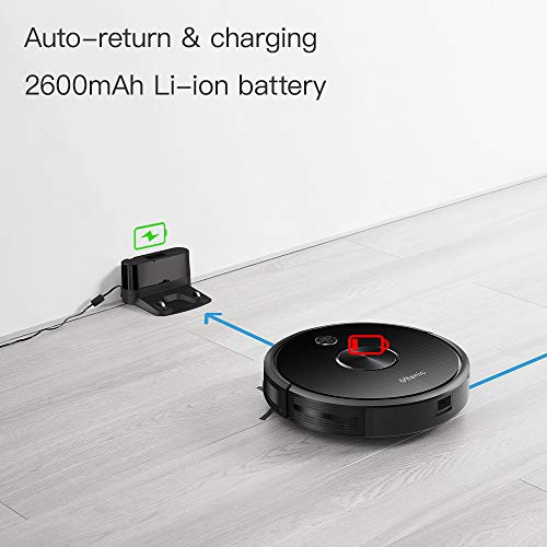 Ultenic Robot Aspirador D5S, aplicación Inteligente, función de Alexa y Asistente de Google, Robot de Limpieza de Pisos 4 en 1 para Limpieza del hogar/Polvo/Pelo de Animales/Cabello