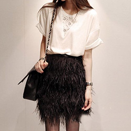 ULTNICE 2M Simulated Trims Fringe con cinta de cinta de satén para el vestido de costura Crafts Costumes DIY Decoración (Rosa)