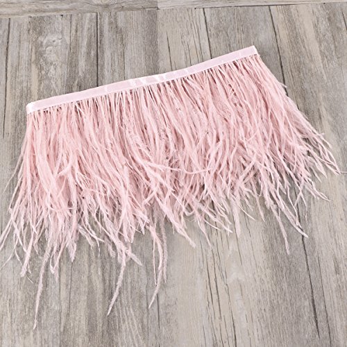 ULTNICE 2M Simulated Trims Fringe con cinta de cinta de satén para el vestido de costura Crafts Costumes DIY Decoración (Rosa)