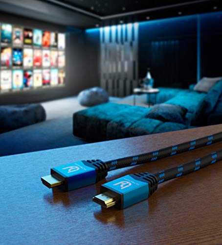Ultra HDTV Premium – 2m 4K Cable HDMI 2.0b | 4K/60Hz (sin interferencias), HDR, 3D, ARC, Ethernet