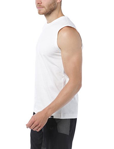 Ultrasport - Camisetas deportivas y de paseo sin mangas para hombre, paquete de 3 unidades, talla L, color blanco