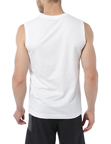 Ultrasport - Camisetas deportivas y de paseo sin mangas para hombre, paquete de 3 unidades, talla L, color blanco