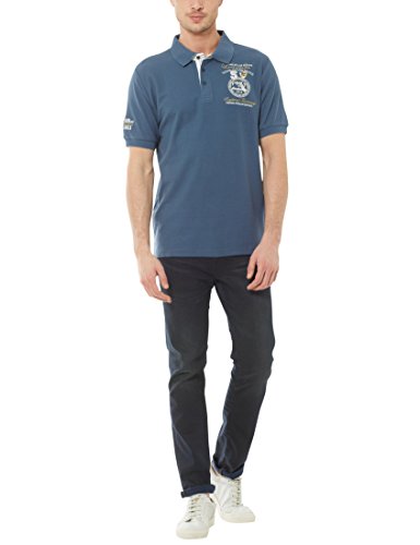 Ultrasport Fort Lauderdale Collection Polo para hombre Wadhurst, polo clásico para hombre con tres botones, ideal para el deporte y el ocio, Azul, 2XL