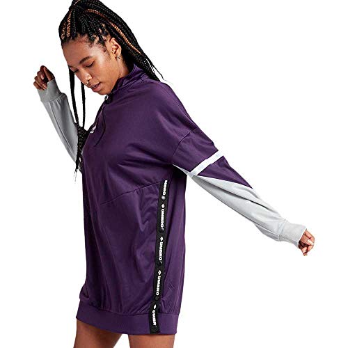 Umbro Lina Sweat Dress Vestido Informal, Morado, Gris, S para Mujer