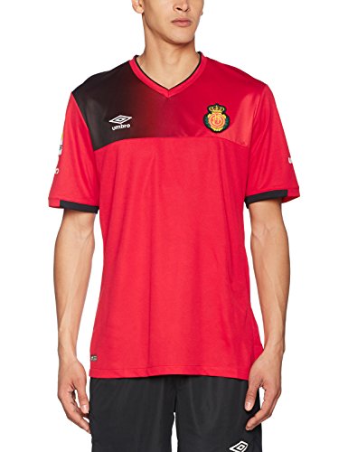 UMBRO RCD Mallorca Home SS Camiseta de fútbol Oficial, Hombre, Rojo, L