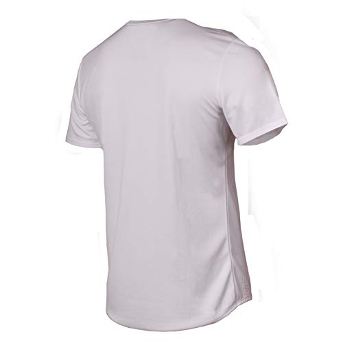 Umbro SILO Training Velocita Graphic tee Camiseta deporte, Blanco (Brilliant White/Cherry Tomato Grm), para Hombre, S