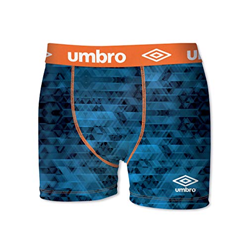 Umbro T591-1-S Talla S 2 Boxer UMBRO-Multicolor-92% poliéster 8% Elastano, Pack 2pcs T591-1, Hombre