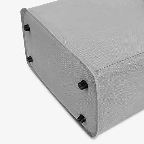 UMI Cesto de Ropa Delgado de 45L con Asas Cesto de Ropa Portátil Pequeño Cesto de Ropa Delgada y Sucia Cesto de Almacenamiento de Ropa Plegable Gris
