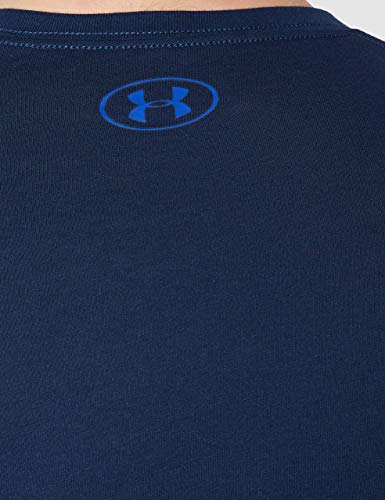 Under Armour UA GL Foundation Short Sleeve tee, Camiseta Hombre, Azul (Academy/Steel/Royal (408)), S
