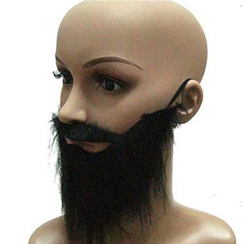 Ungfu Mall Masks - Máscara de fiesta para barba falsa