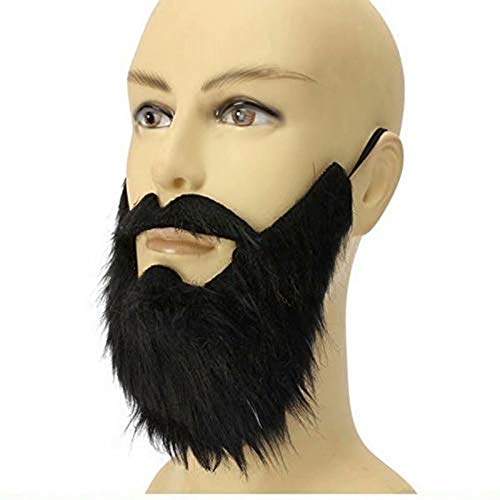 Ungfu Mall Masks - Máscara de fiesta para barba falsa