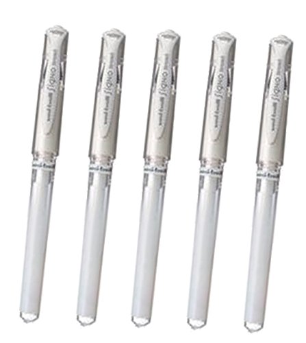 Uni-Ball Signo Broad Point Gel Impact Pen White ink-1.0 MM Value Set of 5 ï 1 ⁄ 4 ˆwith nuestra Tienda producto Original descriptionï 1 ⁄ 4 ‰ by Uni