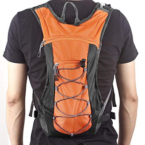 Unigear Mochila Hidratación Mochila Tactica Running Trail con 2L Deposito De Agua Desmontable Bolsa De Agua Múltiples Almacenamiento Compartimiento para Senderismo Ciclismo Camping Bicicleta