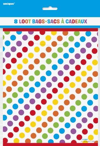 Unique Party- Bolsas de Regalo, 8 Unidades (47123)