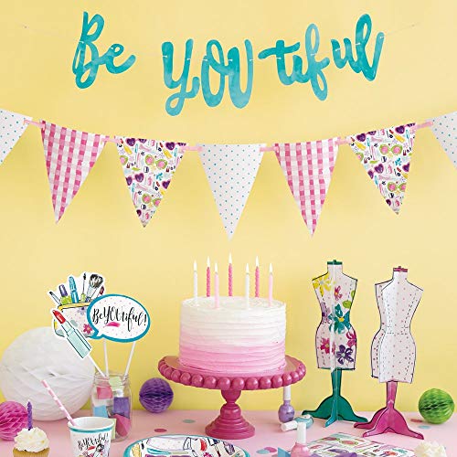 Unique Party - Vasos de Papel - 266 ml - Diseño de Fiesta de Spa - Paquete de 8 (72516)