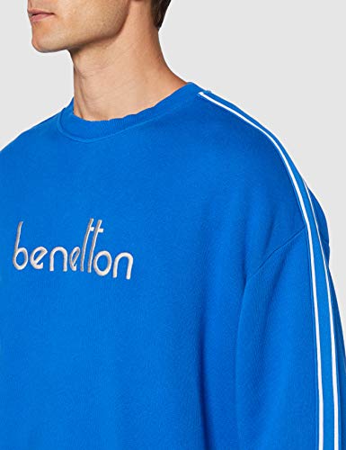 United Colors of Benetton Felpa Girocollo Sudadera, Azul (Olympian Blue 36u), Medium para Hombre