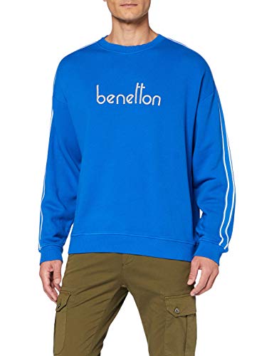 United Colors of Benetton Felpa Girocollo Sudadera, Azul (Olympian Blue 36u), Medium para Hombre