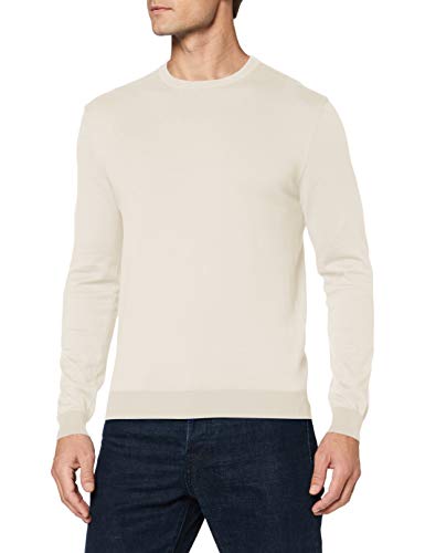 United Colors of Benetton Maglia G/c M/l Jersey, Marfil (Oatmeal 152), Small para Hombre