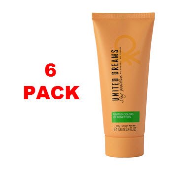United Colors Of Benetton United Dreams Body Lotion 75ml. Pack of 6