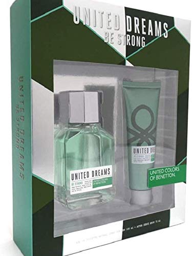 UNITED DREAMS BE STRONG OF BENETTON - Eau de Toilette Natural Spray 100 ml + After Shave Balm 75 ml