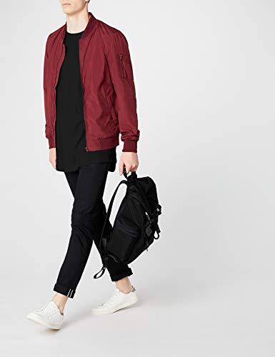 Urban Classics Shaped Long tee Camiseta, black, L para Hombre