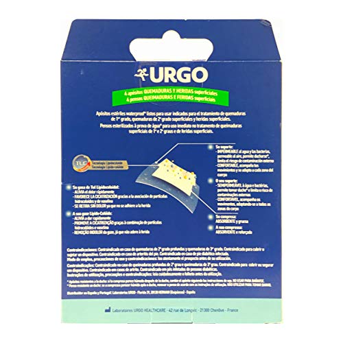 Urgo Quemaduras Waterproof 10 x 7 Cm 4Apositos - 500 gr