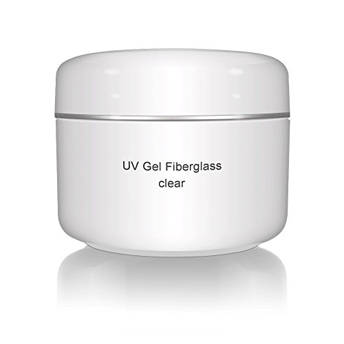 UV Gel de Fibreglass Clear 30 ml Premium Line – construcción et adhesivo Gel – Transparente All in One – 2-fases Gel