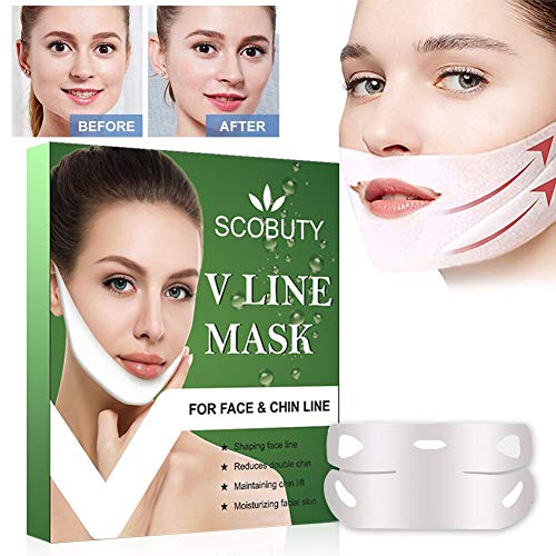 V Line Lifting Mask,V-shaped Slimming Mask,V Line Mask,V line máscara,V Máscara Facial,Máscara Facial en Forma de V, Levanta y Firme, Reduce la Papada
