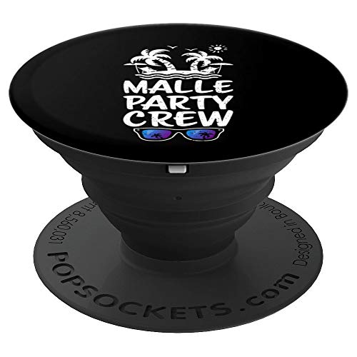vacaciones partido: Malle Party Crew - Mallorca PopSockets Agarre y Soporte para Teléfonos y Tabletas