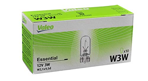 Valeo Lámpara halógena, W3W-Essential-Cartón x10, 32209
